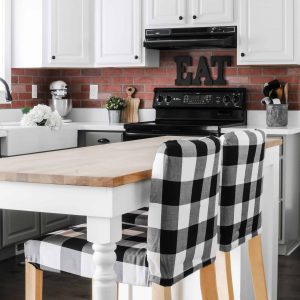 Affordable DIY backsplash ideas like brick paneling.